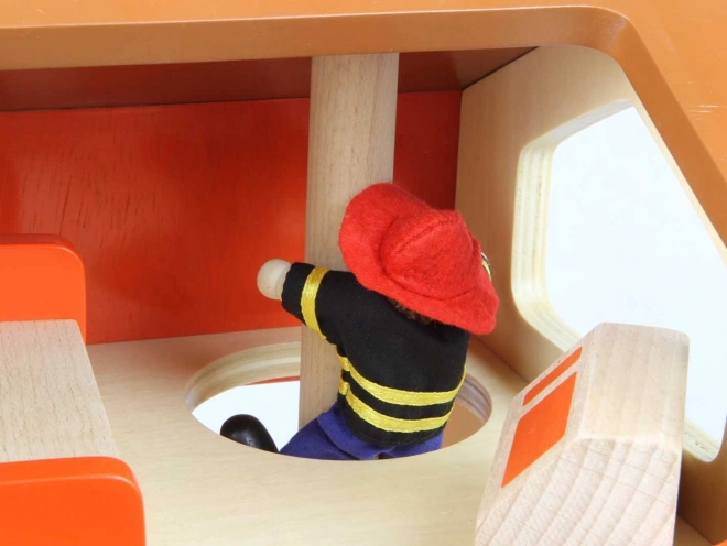 Træ mini brandstation Masterkidz