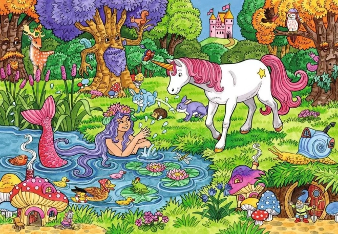 Ravensburger puslespil Magisk Skov 2x24 brikker