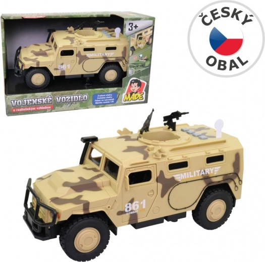 Militærbil med lys og lyde