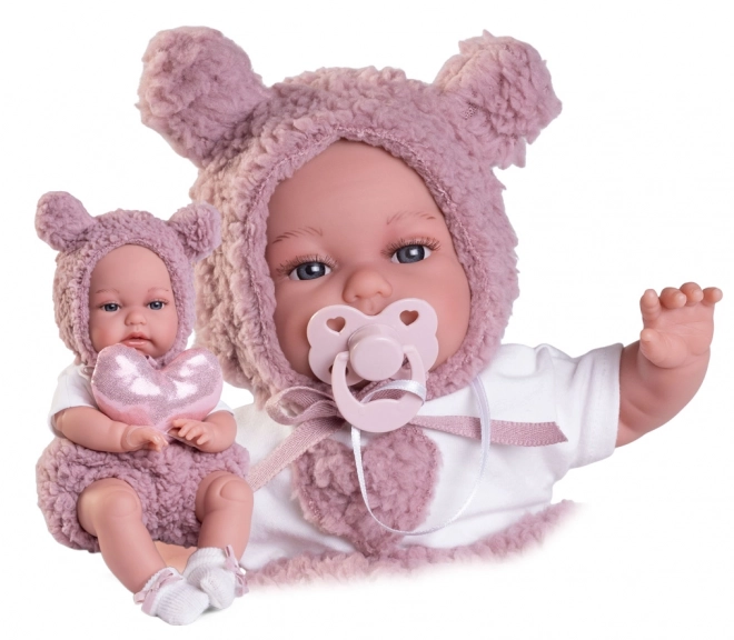Antonio Juan 70361 TONETA - realistisk dukke baby med speciel bevægelsesfunktion og blødt stofkrop - 34 cm