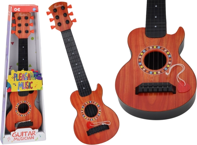 Træguitar Legetøj til Børn Orange