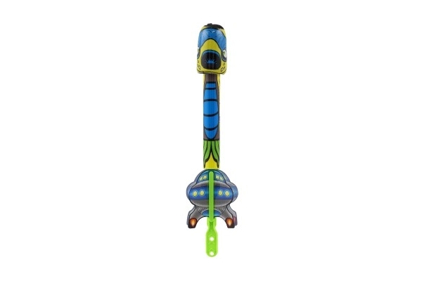 Skydepil med lyd plast 25 cm 4 farver på kort 13x31,5x4cm