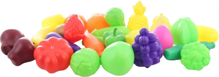 Farverige og holdbare frugter og grøntsager