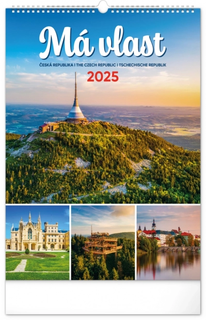 Vægkalender Mit land 2025, 33 × 46 cm