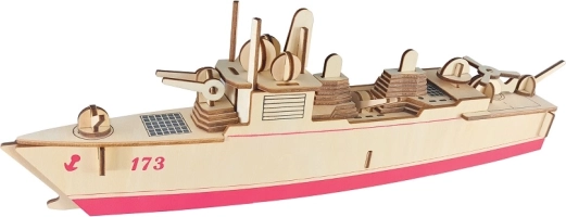 Woodcraft træ 3D-puslespil destroyer