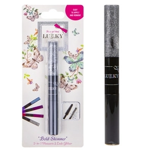 Lukky 2-i-1 mascara og glitter til vipper, sort