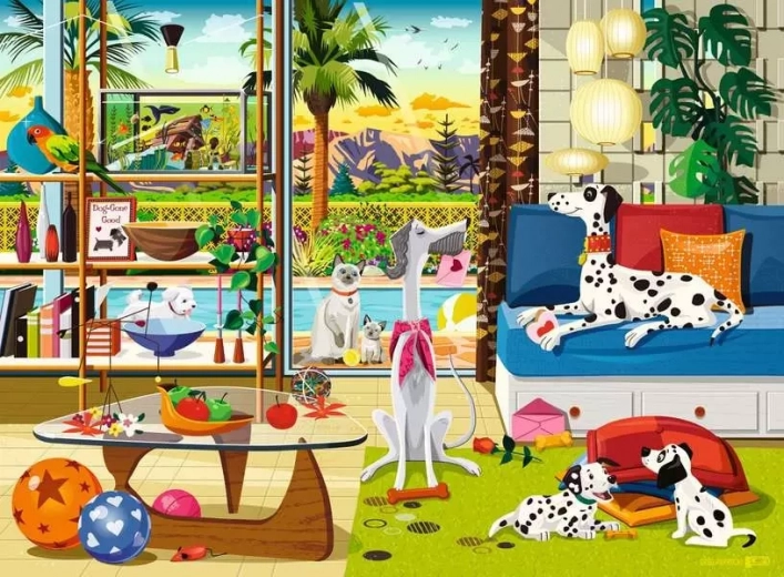 Ravensburger kæledyr fra Palm Springs 500 brikker