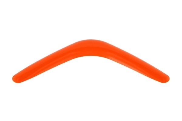Boomerang plast 28cm 3 farver