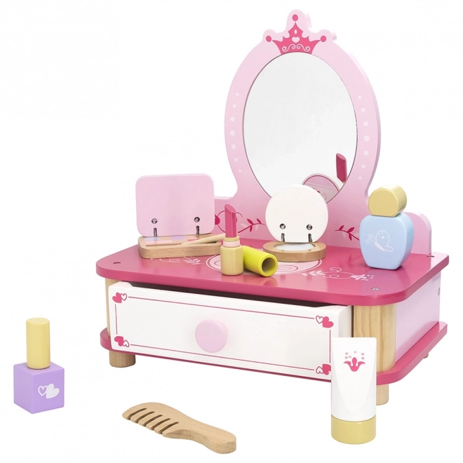 Træ toiletbord