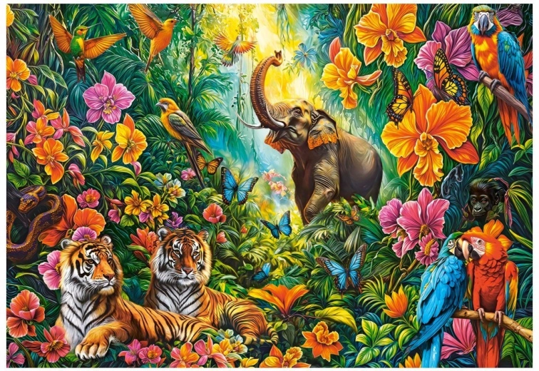 Castorland puslespil Blomstrende jungle 1000 brikker