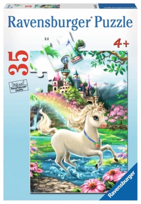 Puslespil enhjørningeslot RAVENSBURGER 35 brikker