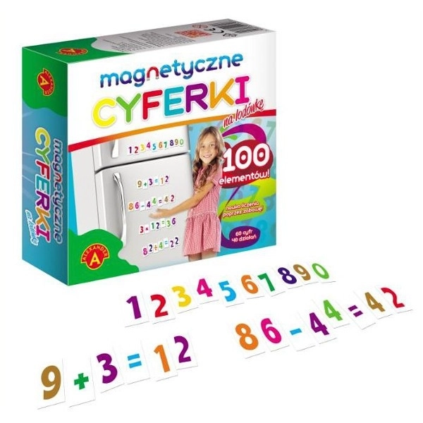 Magnetiske tal til køleskabet