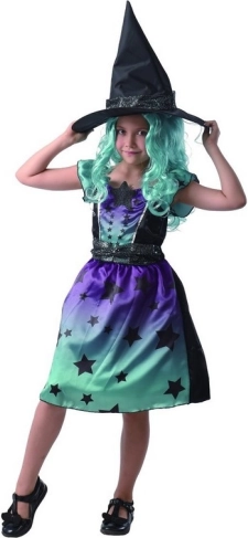 Kostume til karneval - heks 120-130 cm