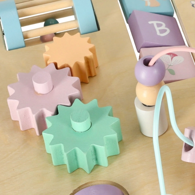 Interaktivt montessori bord Lulilo rosa