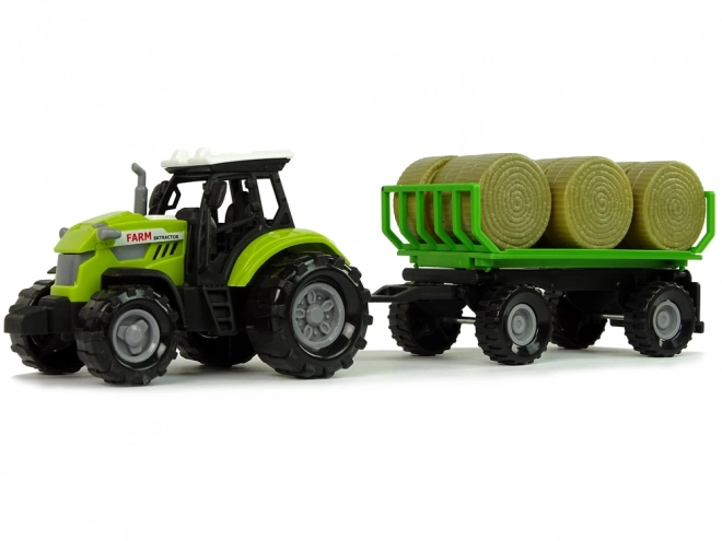 Traktor med anhænger Høballer Lyd Grøn
