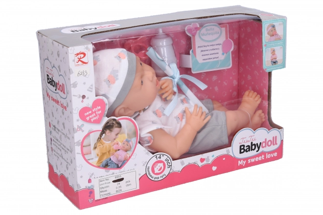 Baby med tilbehør 34 cm