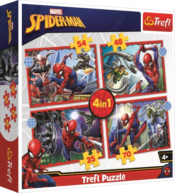Puslespil 4i1 Heltemodige Spider-Man