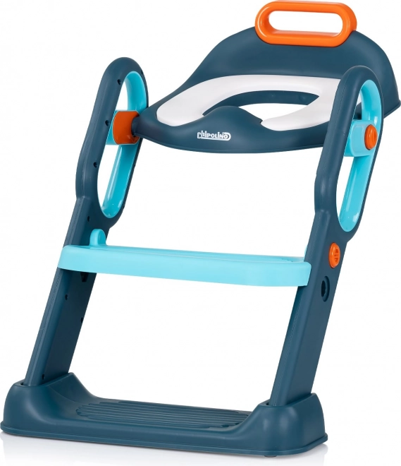 Toiletsæde med stige Chipolino Flippy blå