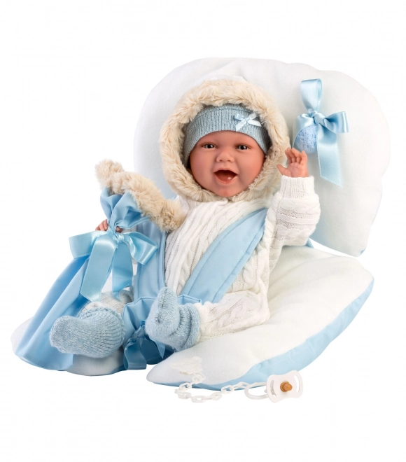 Realistisk babydukke med lyde