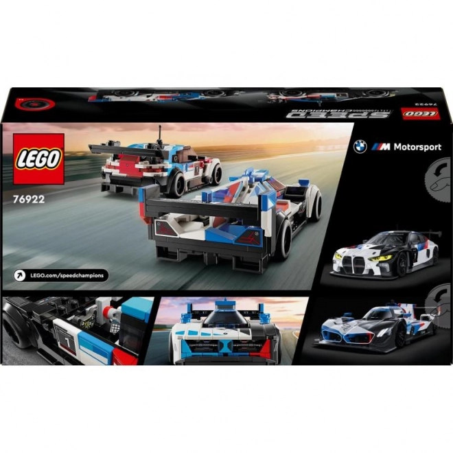LEGO Speed Champions 76922 BMW M4 GT3 og BMW M Hybrid V8 racerbiler