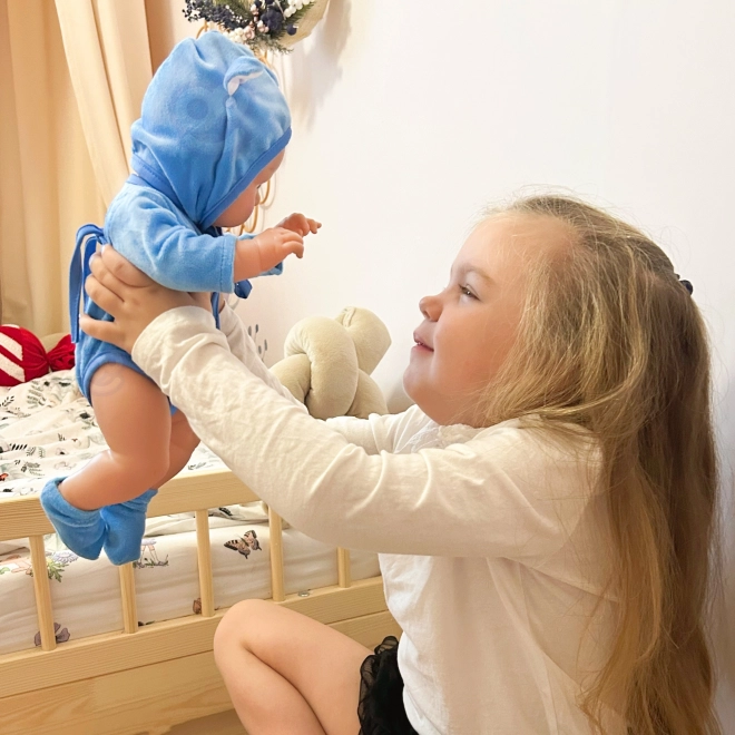 Woopie kongelig dukke baby i bjørnedragt 46 cm