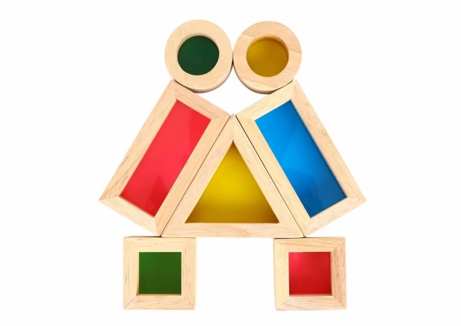 Træfarvede spejlkuber TOOKY TOY