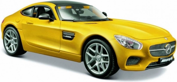kompositmodel mercedes amg gt 1:24 gul