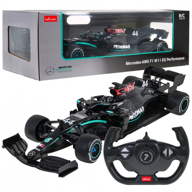 RC model Rastar formel 1 Mercedes-AMG F1 W11 EQ Ydelse 1:12 med fjernbetjening