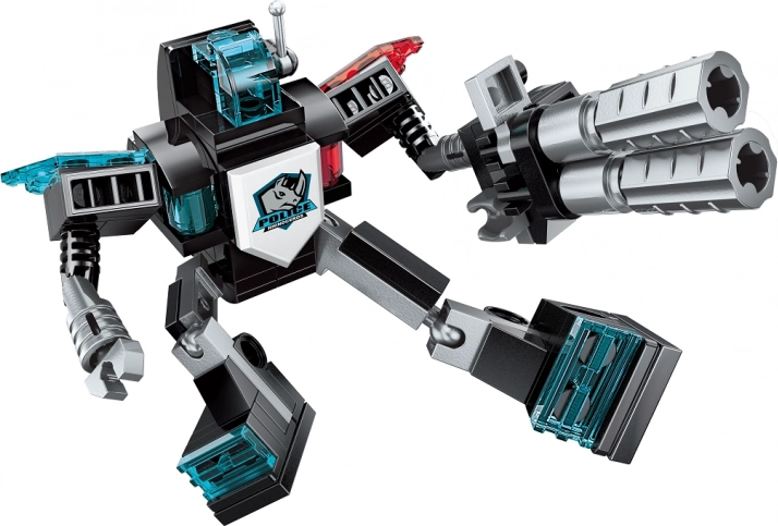 Foranderlige modeller: biler, kampvogn, fly og robot
