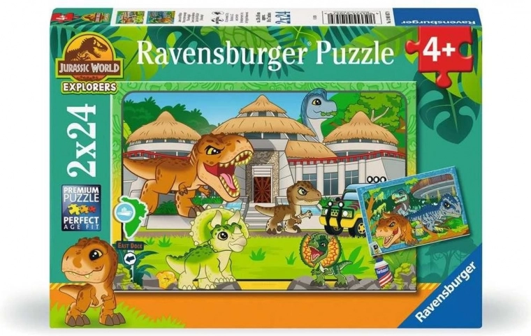 Puslespil JURASSIC WORLD 2x24 brikker RAVENSBURGER