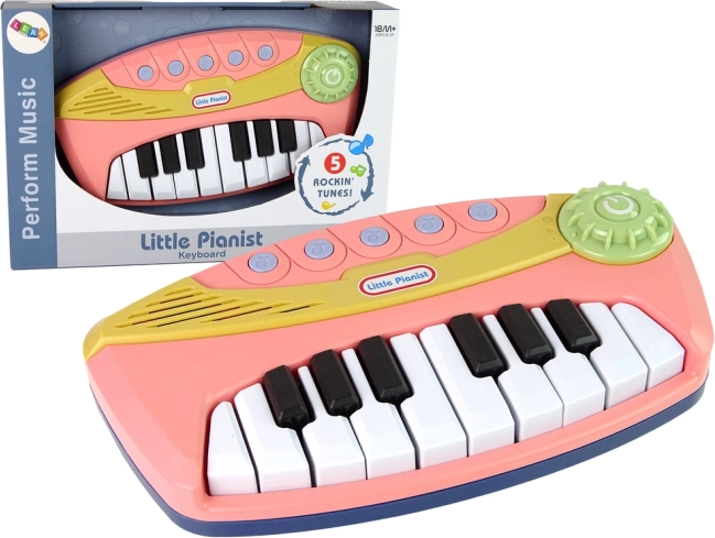 Interaktivt lyserødt klaver Little Pianist