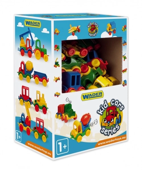 Auto Kid Biler mini plast 10cm Wader - 1 stk.