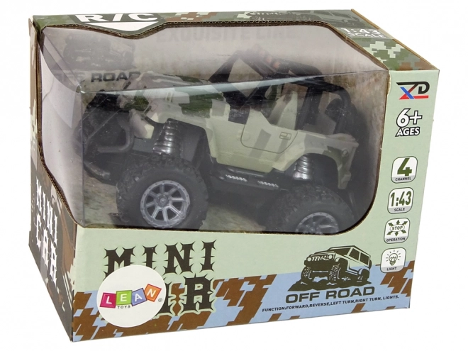Fjernstyret Off-Road 1:43 Camouflage Bil