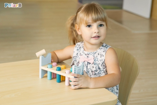 VIGA PolarB Trælænke med hammer – Montessori legetøj