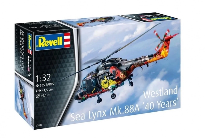 Plastikmodel af helikopteren Westland Lynx Specialmaling 1/32