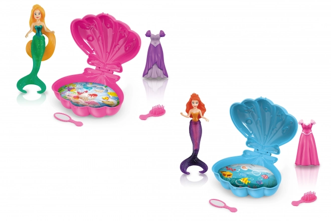 Havfrue med musling 9,5 cm