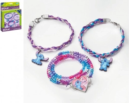Kreativt sæt til fremstilling af armbånd med Stitch-motiv