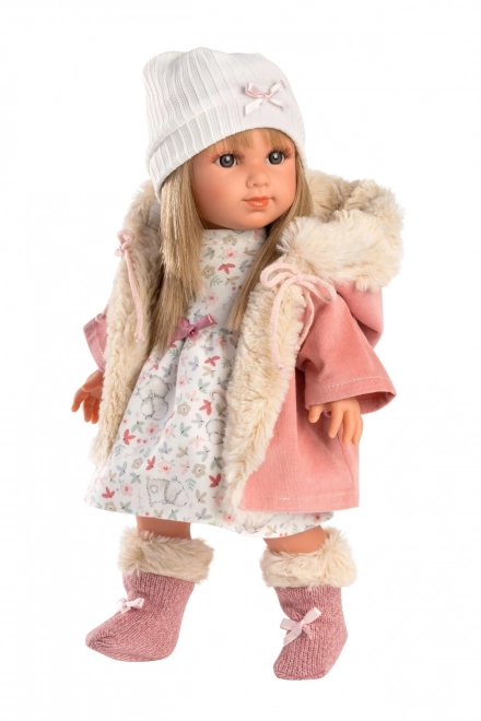 Llorens 53541 ELENA - realistisk dukke med blødt stofkrop - 35 cm