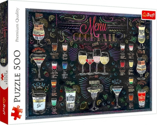 Puslespil 500 brikker – cocktailmenu