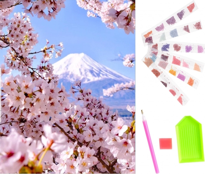 Sæt til diamantmaling - sakura