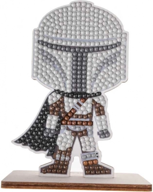 diamantmaling crystal art buddies star wars: the mandalorian – selvstændig dekorativ figur
