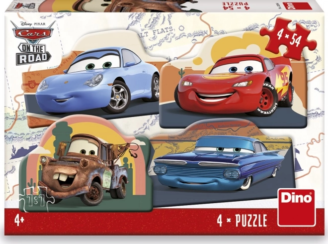 Puslespil Disney Pixar Biler 4x54 brikker