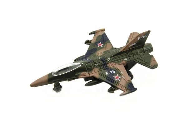 Fly/jagerfly militær metal/plast 9cm