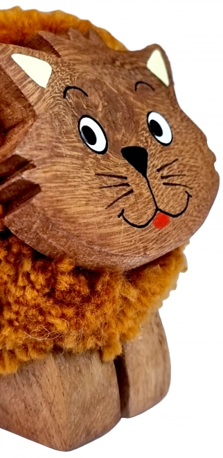 Træfigur med bold Kat til børn