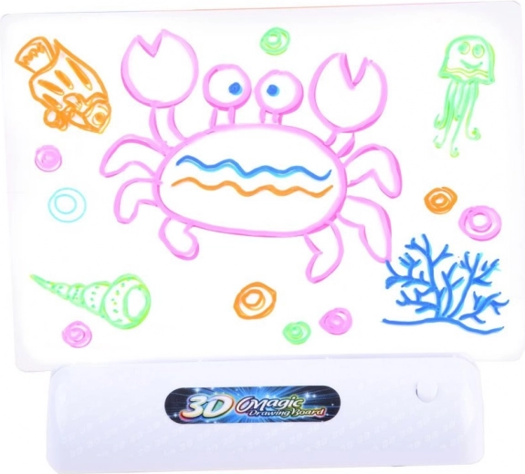 Neontegning med 3D-effekt