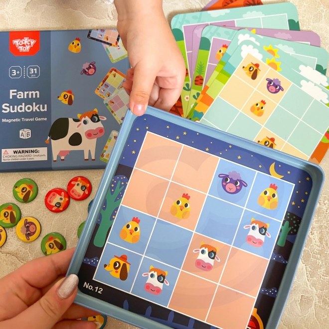 Børne sudoku gård fra Tooky Toy