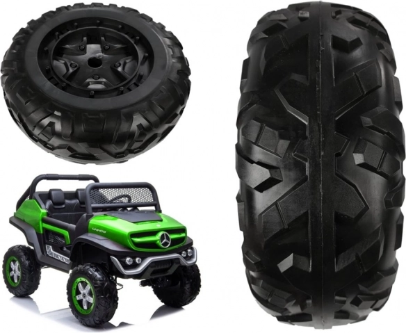 Hjul til batteribil Mercedes Unimog