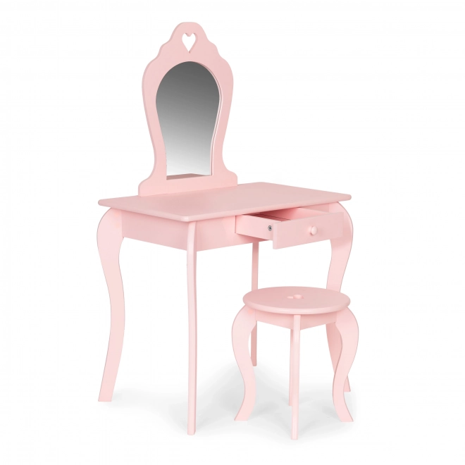 Stor børne-toiletbord med spejl til pige