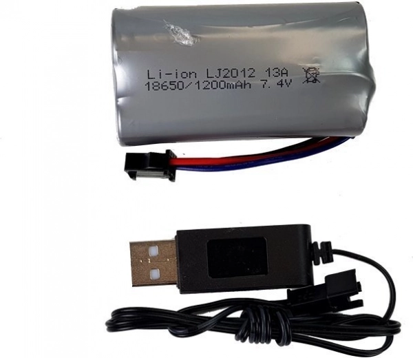 Ydelsesstærkt batteri med USB-opladning