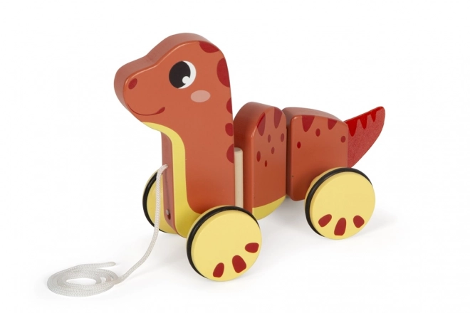 Små fod Træ trækhund Dino